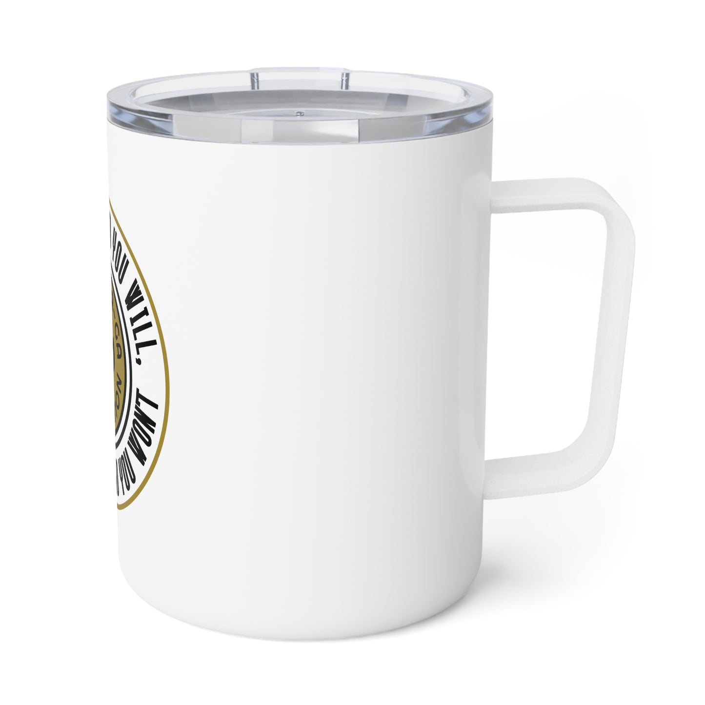 Insulated Travel Mug – “Say You Can and You Will” Motivational 10oz Coffee Tumbler