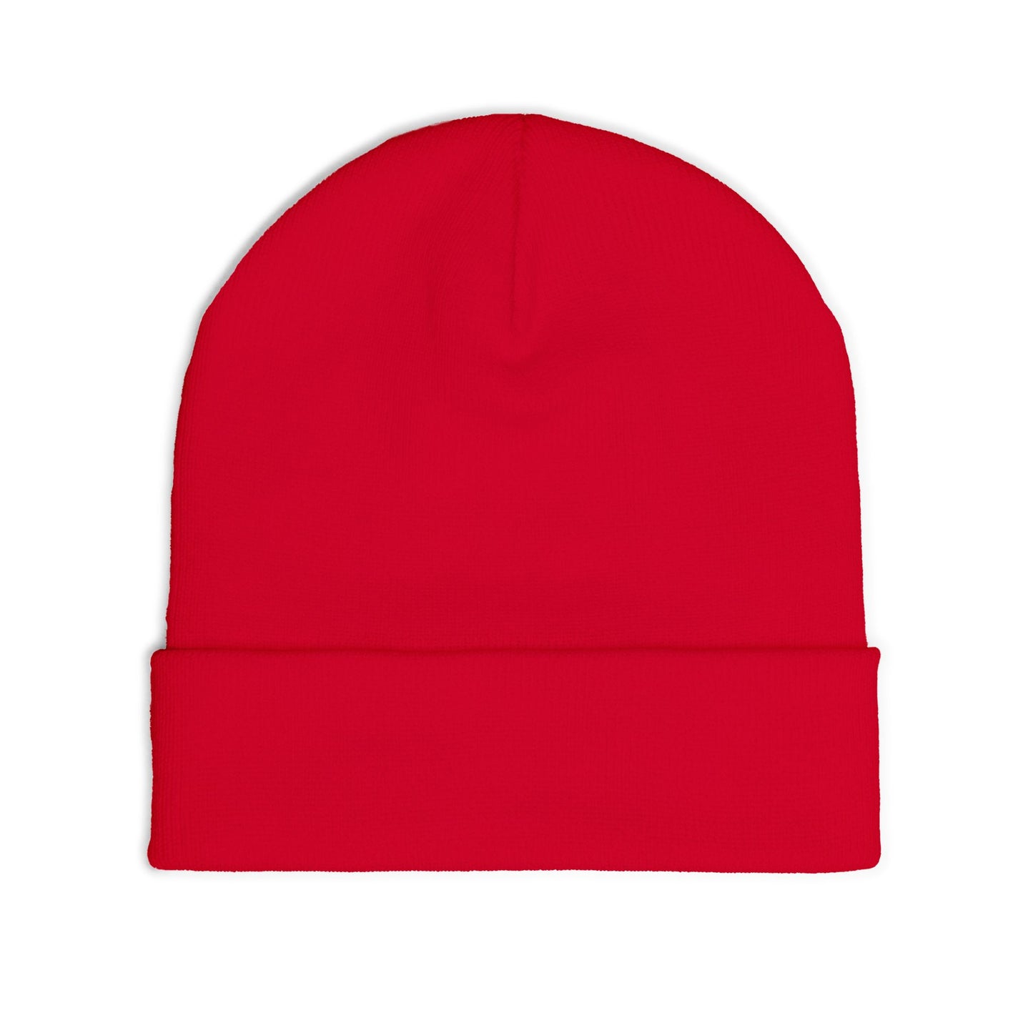 Embroidered Compass Logo Knit Beanie — Minimal Outdoor Winter Hat