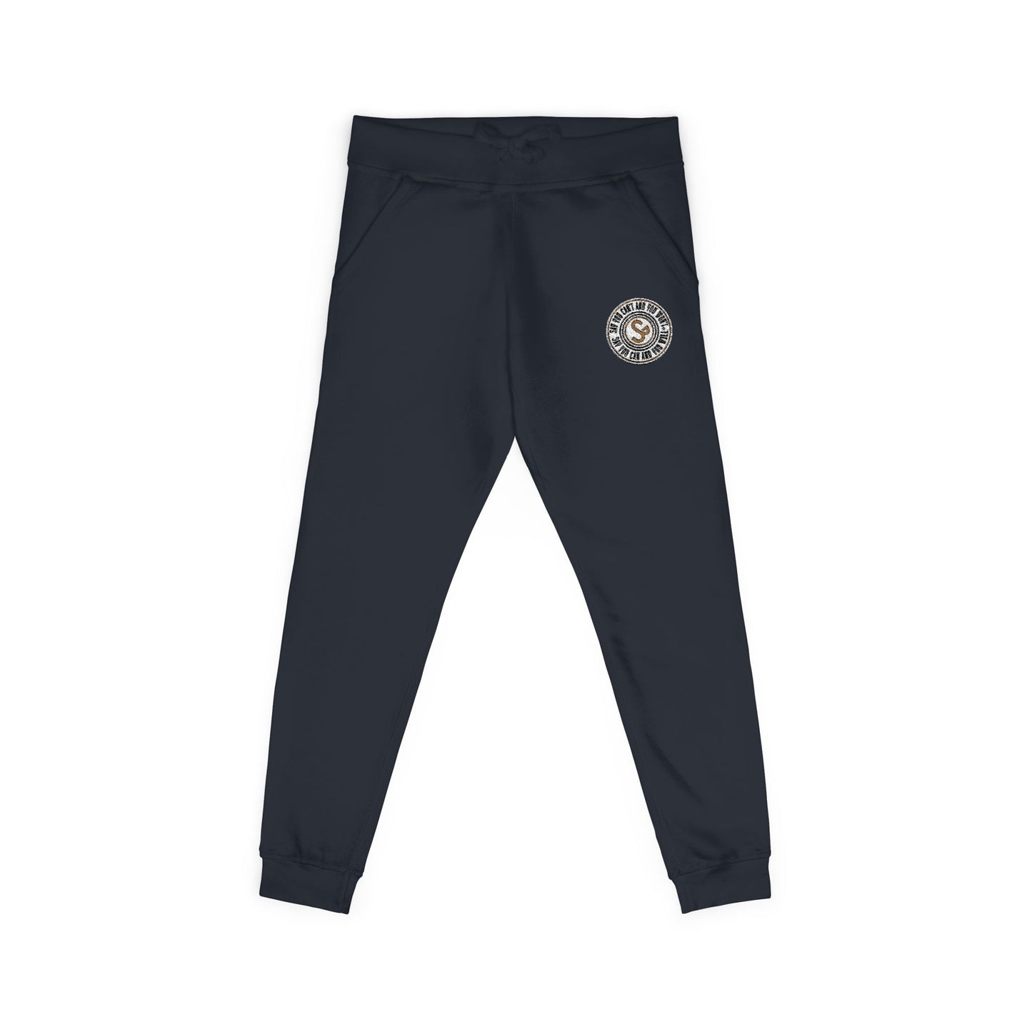 Embroidered Unisex Fleece Sweatpants - Say You Can and You Will