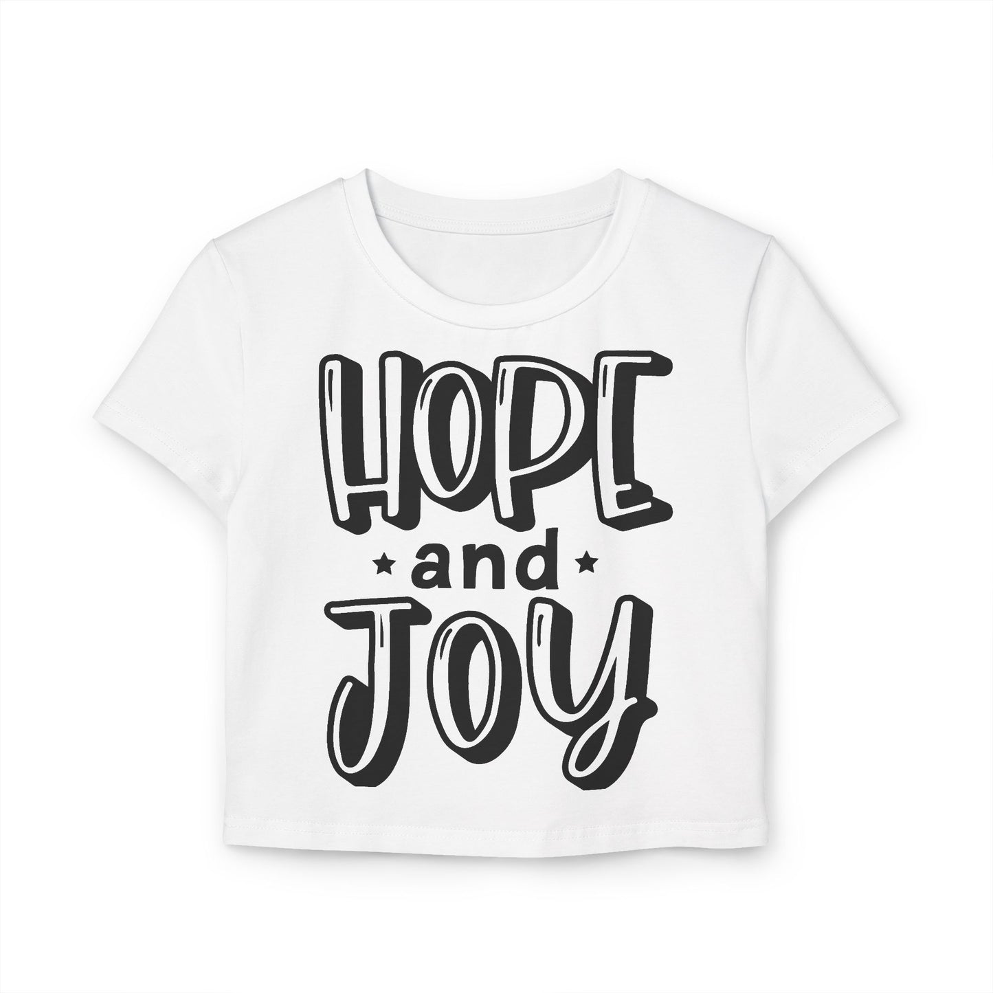 Women's Baby Tee - "Hope and Joy"