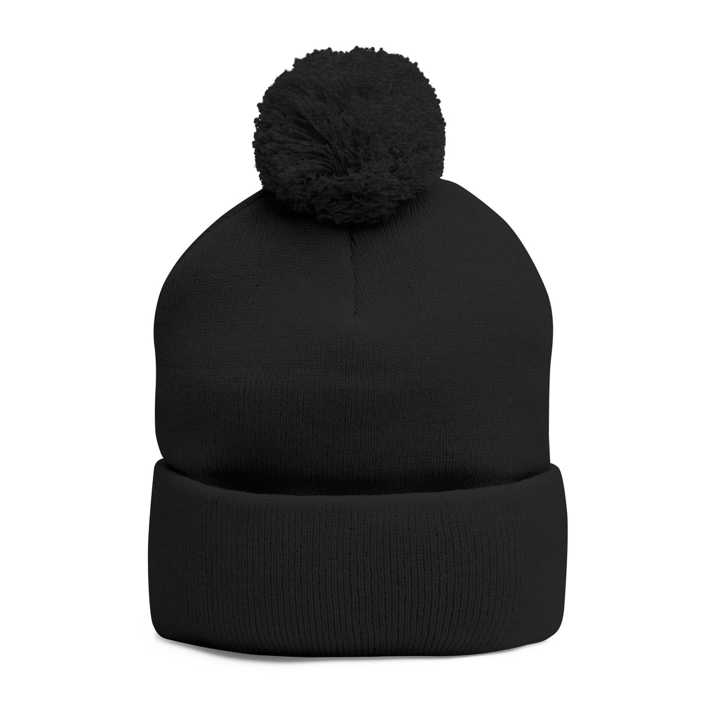 Pom-Pom Knit Cap - "Say You Can and You Will"