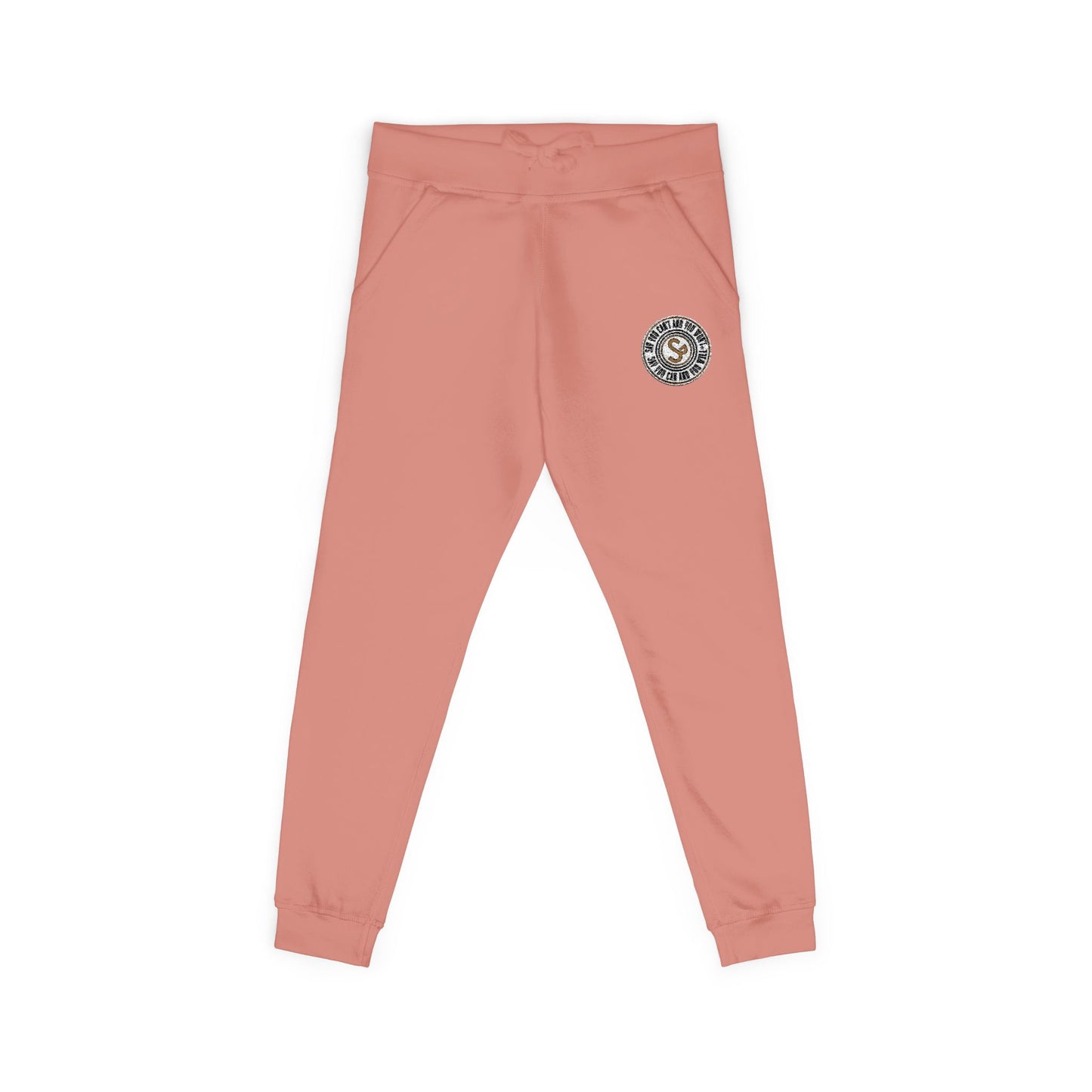 Embroidered Unisex Fleece Sweatpants - Say You Can and You Will