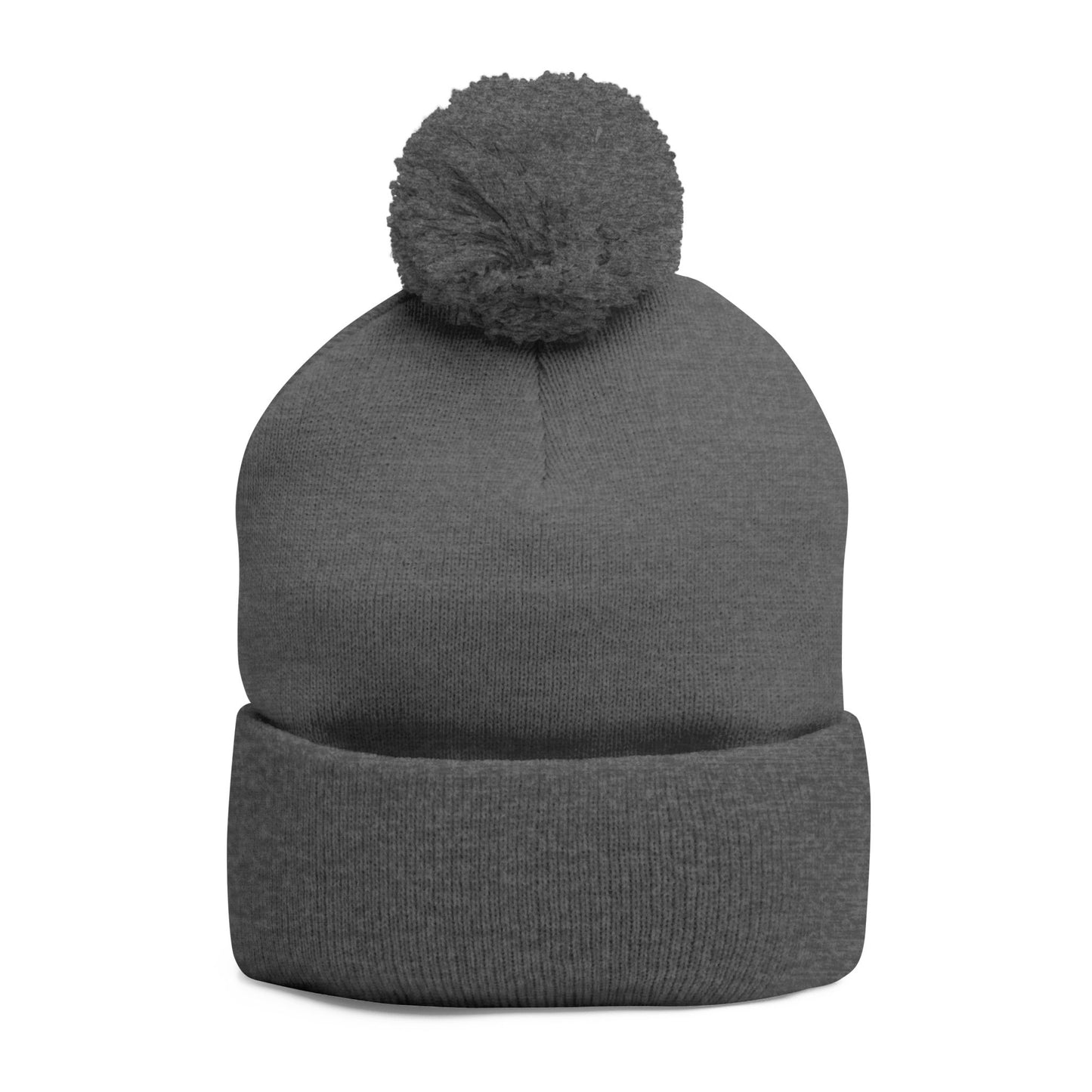 Pom-Pom Knit Cap - "Say You Can and You Will"
