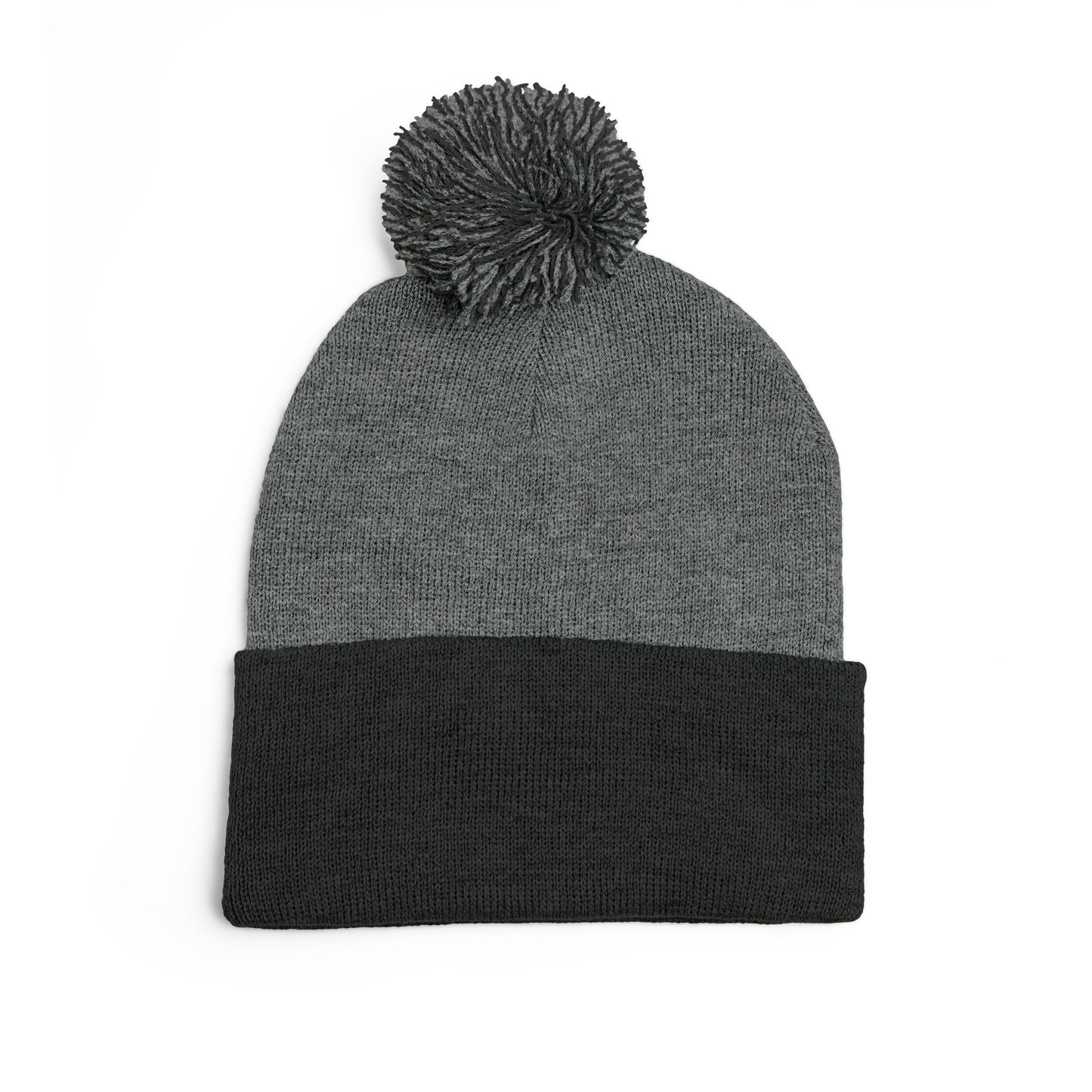 Pom-Pom Knit Cap - "Say You Can and You Will"