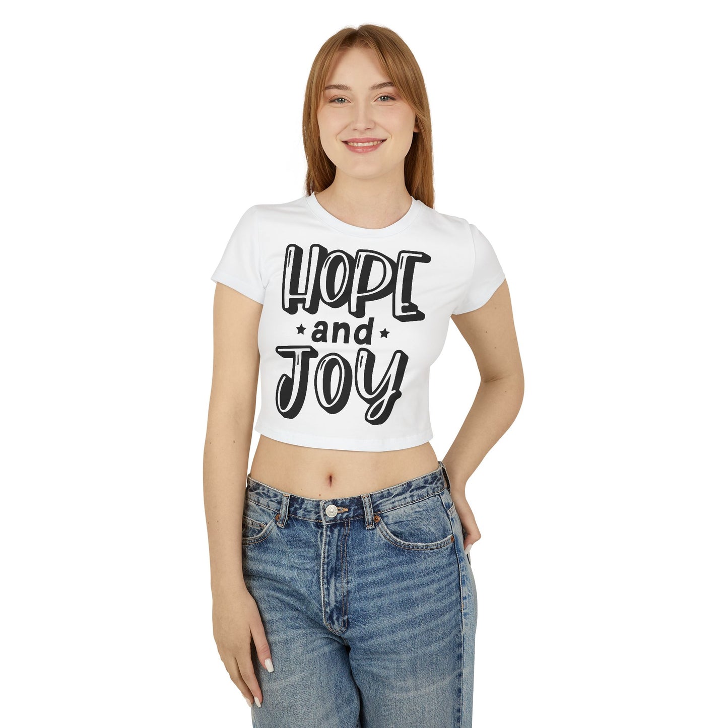 Women's Baby Tee - "Hope and Joy"