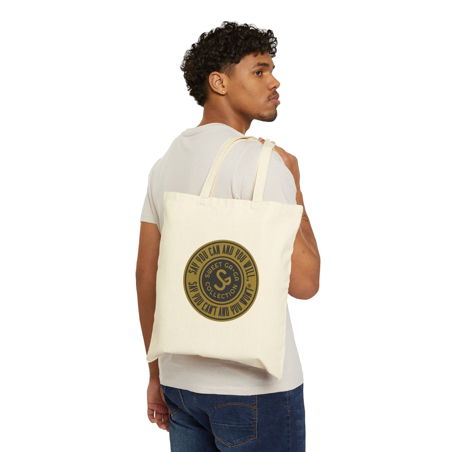 Vintage Logo Cotton Canvas Tote Bag