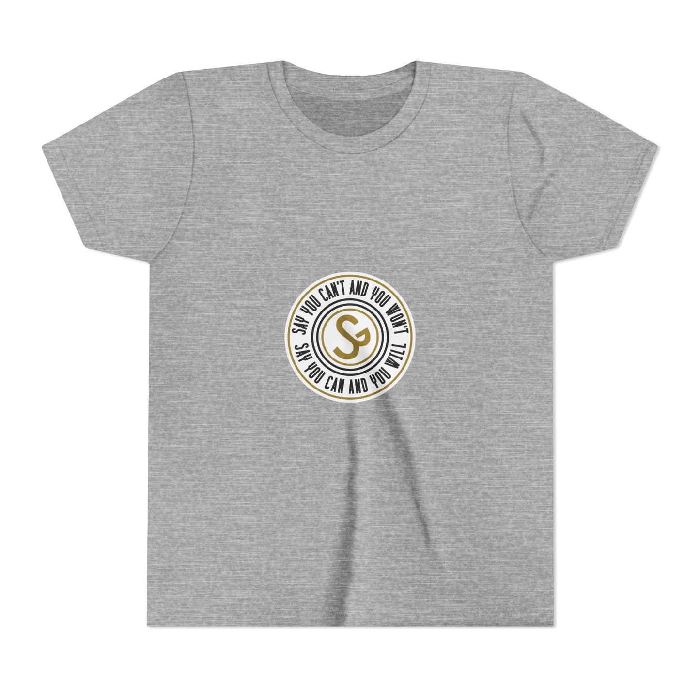 Youth Tee - "Say You Can and You Will" Retro Badge Graphic