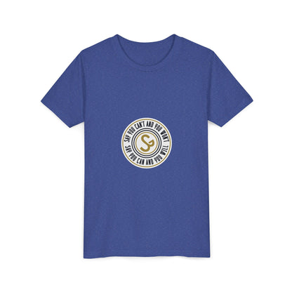 Youth Tee - "Say You Can and You Will" Retro Badge Graphic