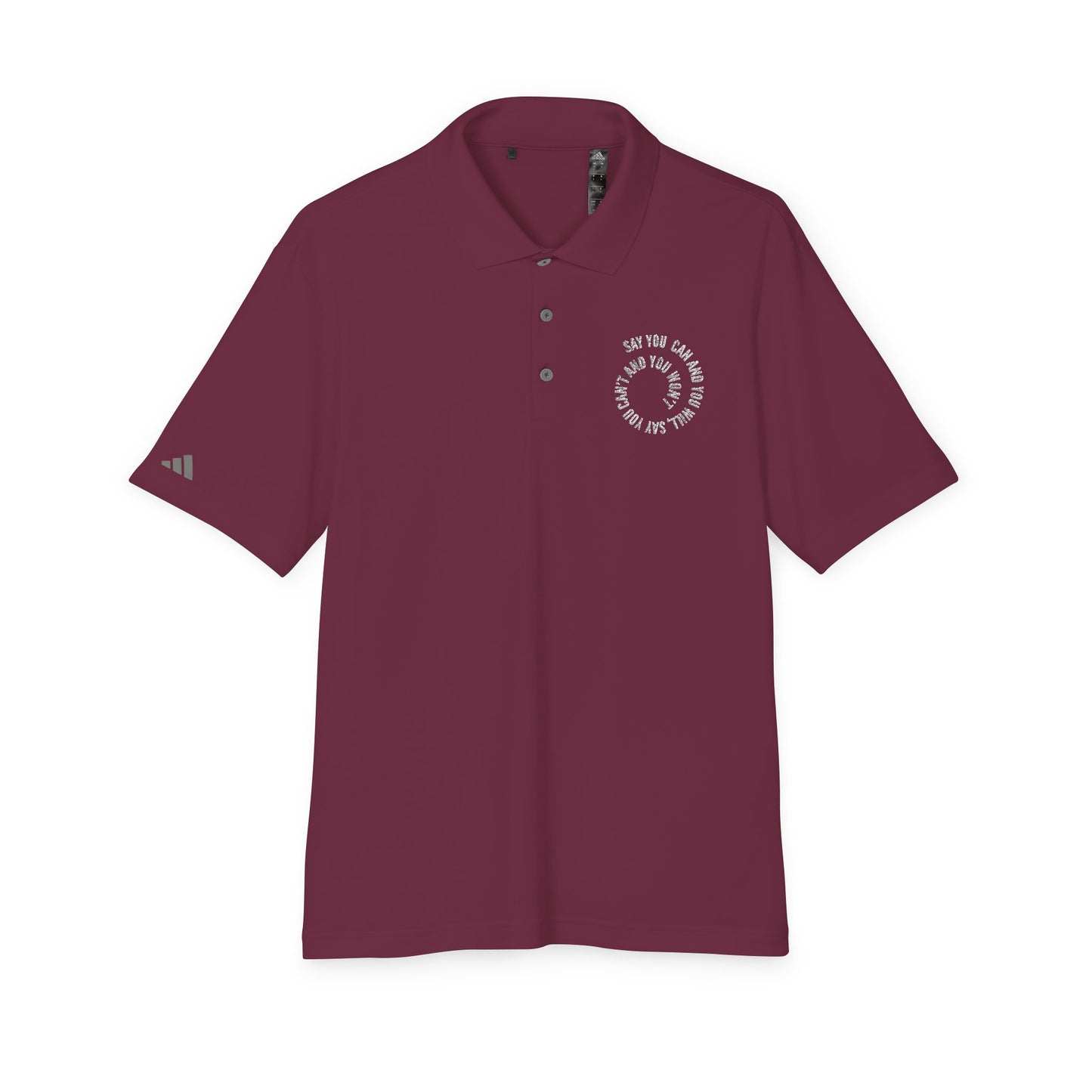 Performance Polo — ‘Not Your Average’ Circular Logo Golf Shirt