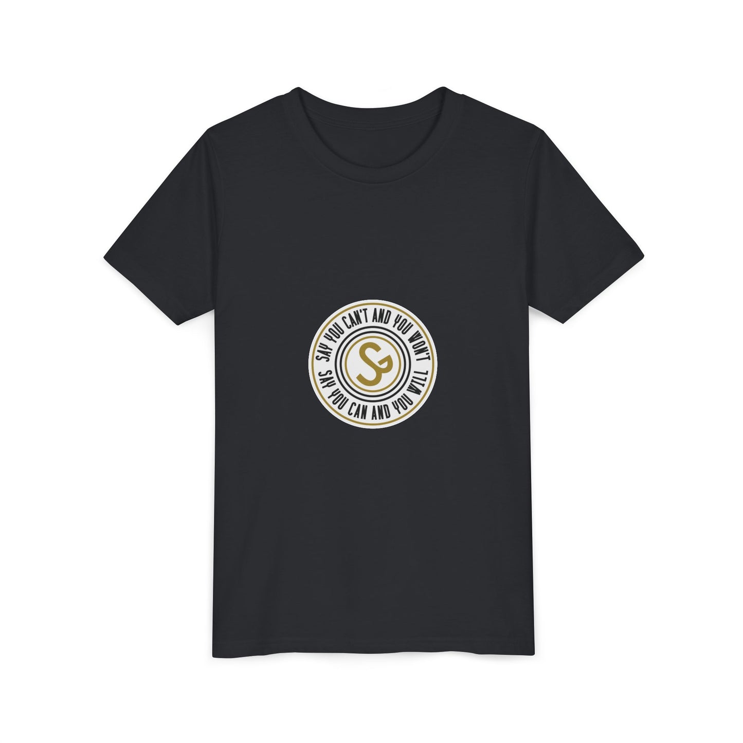 Youth Tee - "Say You Can and You Will" Retro Badge Graphic