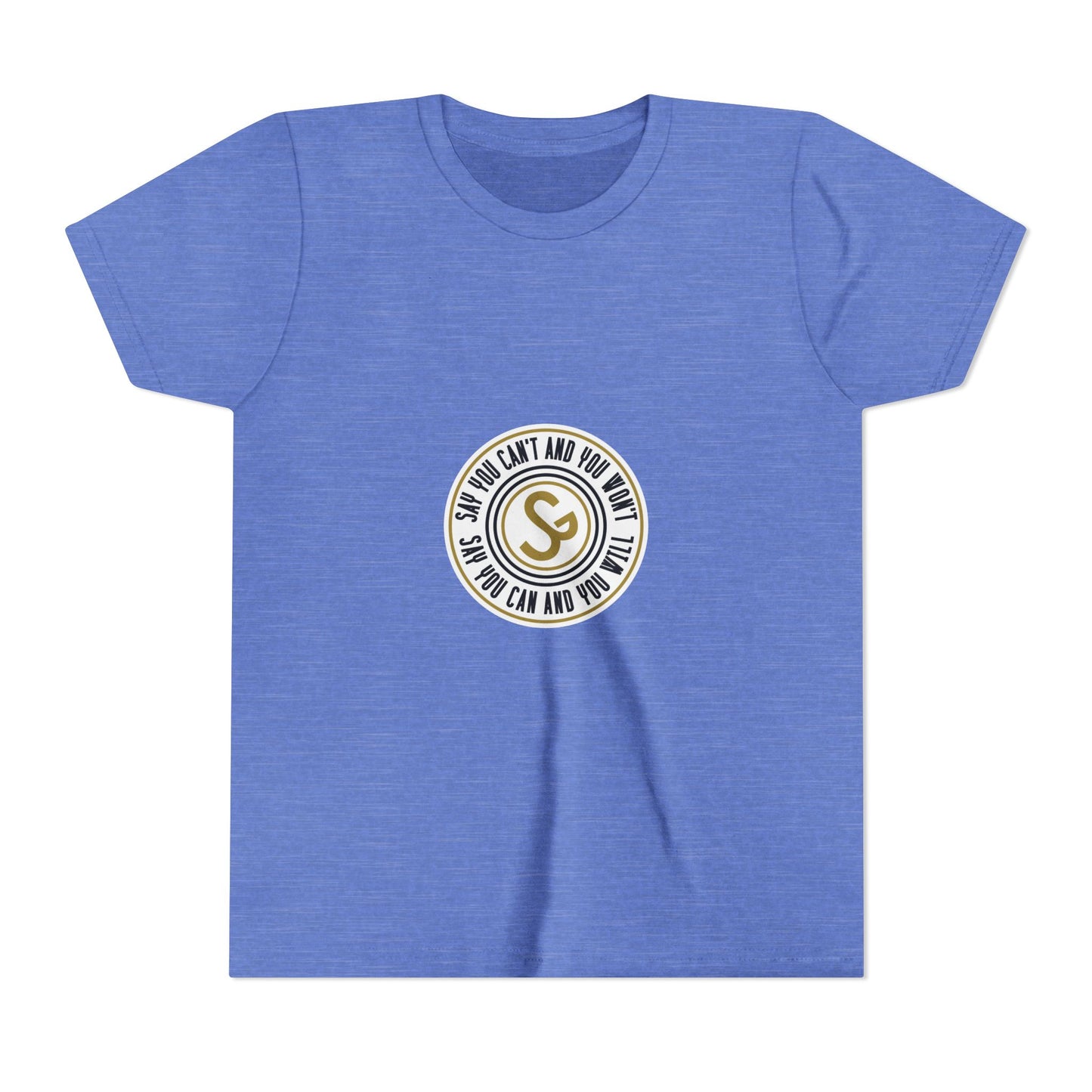 Youth Tee - "Say You Can and You Will" Retro Badge Graphic