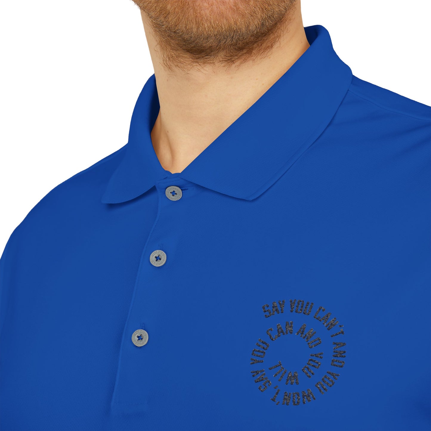 adidas Unisex Performance Polo -"Say You Can and You Will"