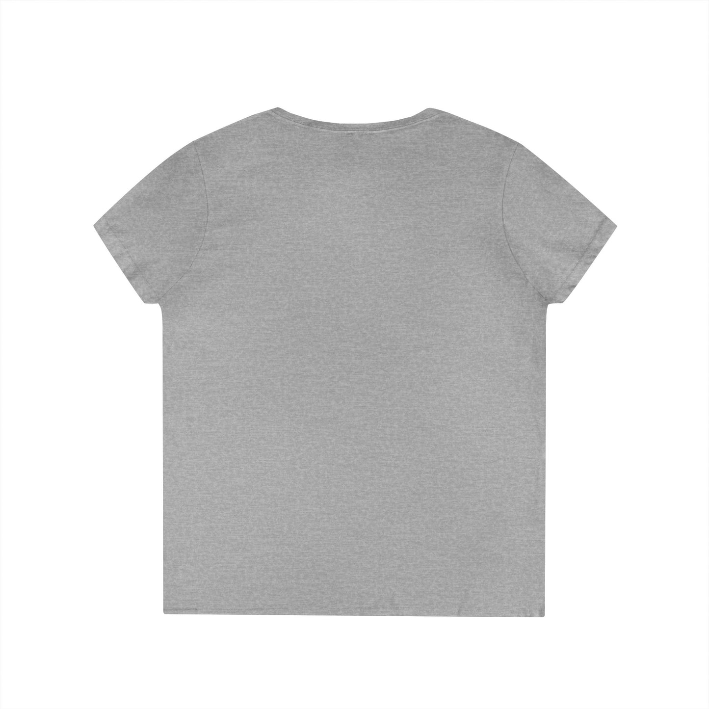 Ladies' V-Neck T-Shirt — Retro Gold Seal 'S' Emblem