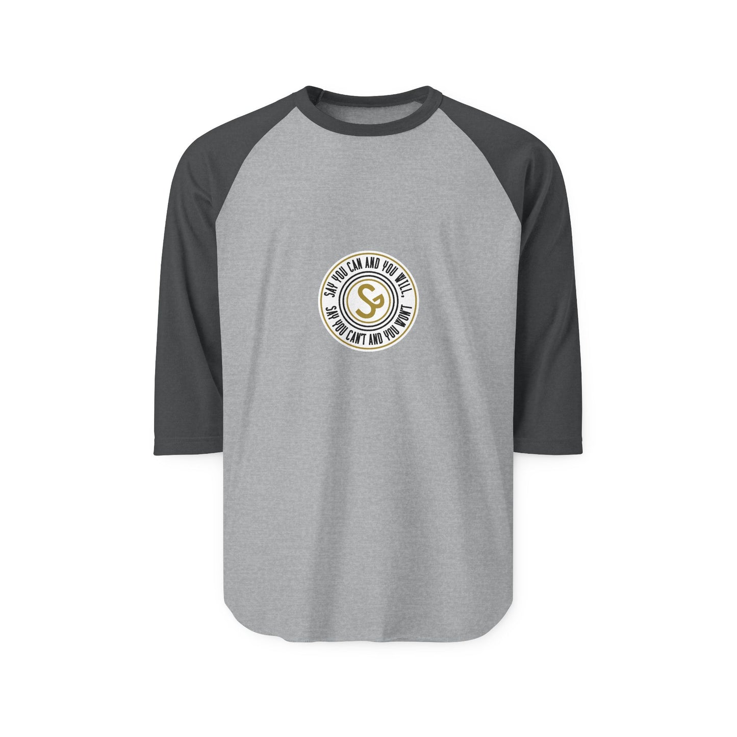 Raglan Shirt — Vintage Circular Logo Graphic