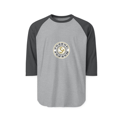 Raglan Shirt — Vintage Circular Logo Graphic