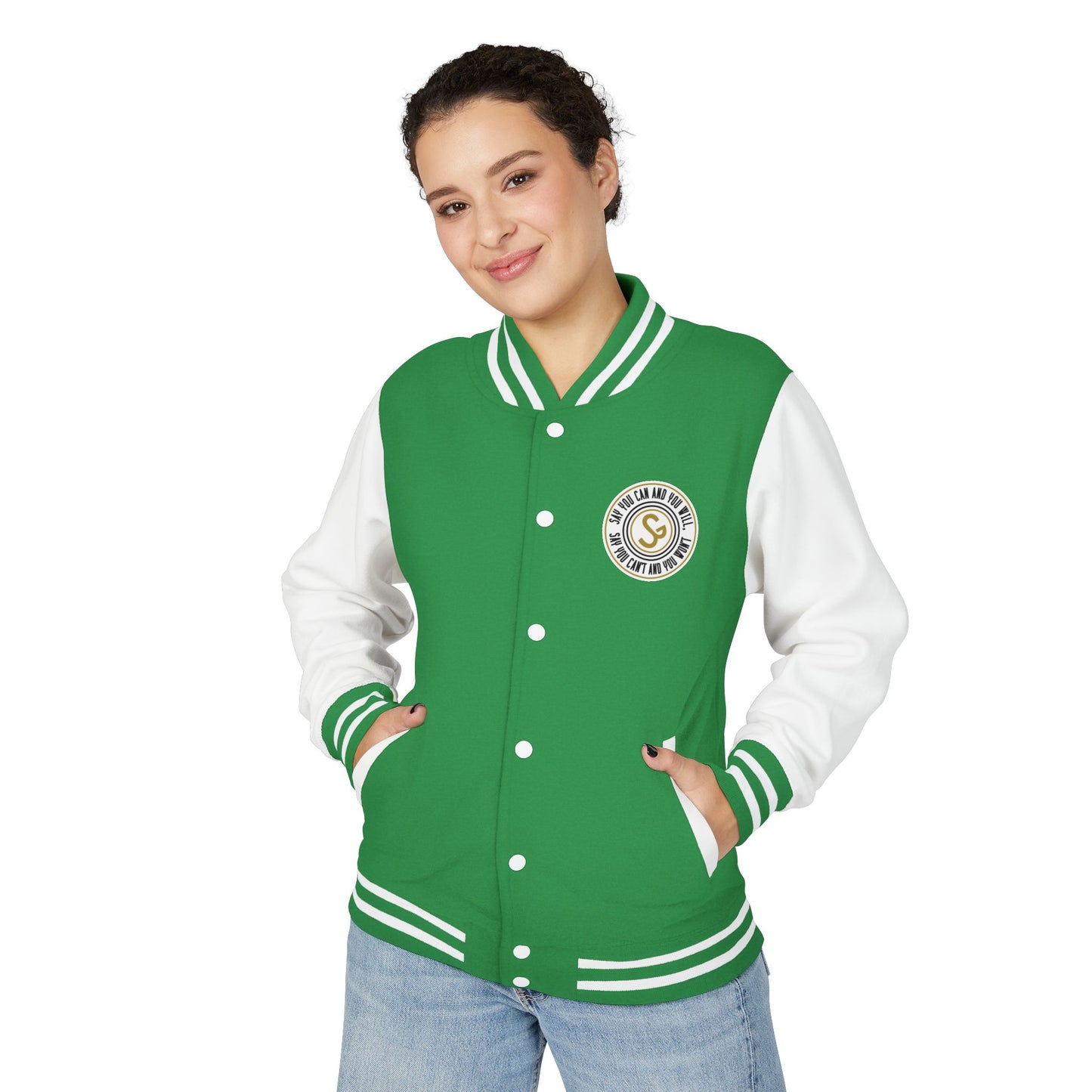Letterman Jacket - Retro School Crest Varsity Jacket