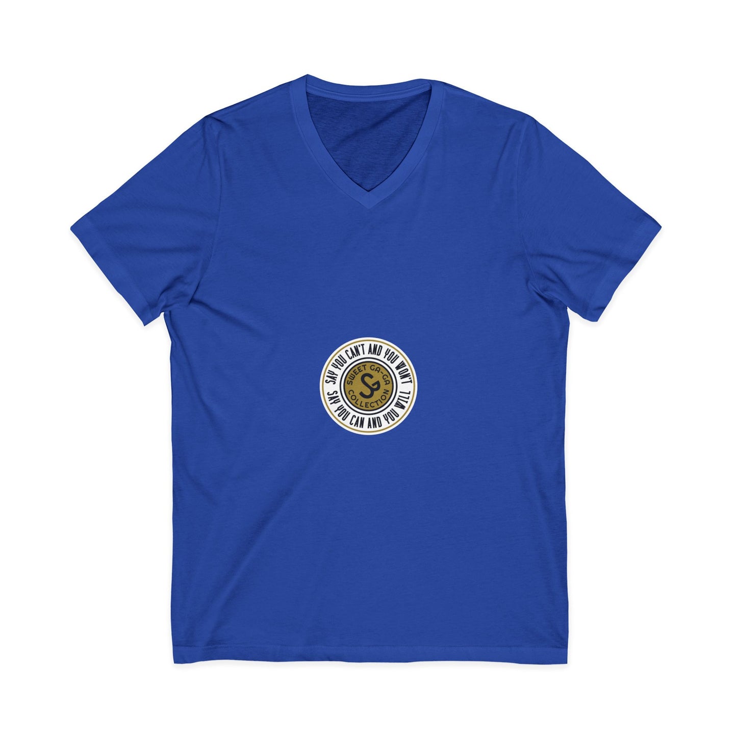 Minimalist Coin Logo V-Neck Tee