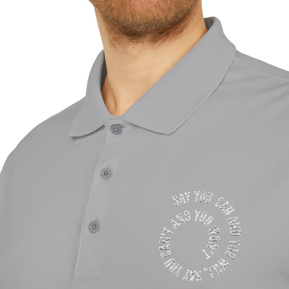 Performance Polo — ‘Not Your Average’ Circular Logo Golf Shirt