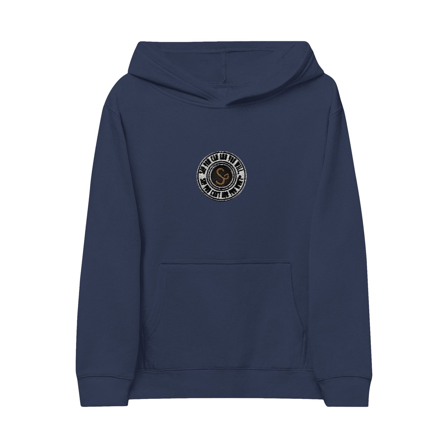 Embroidered Kids Fleece Hoodie