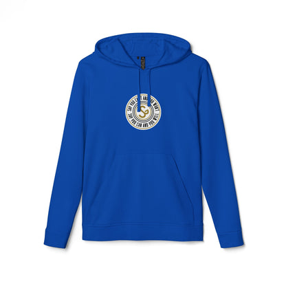 Adidas "Say You Can and You Will" Fleece Hoodie — White Casual Athletic Pullover