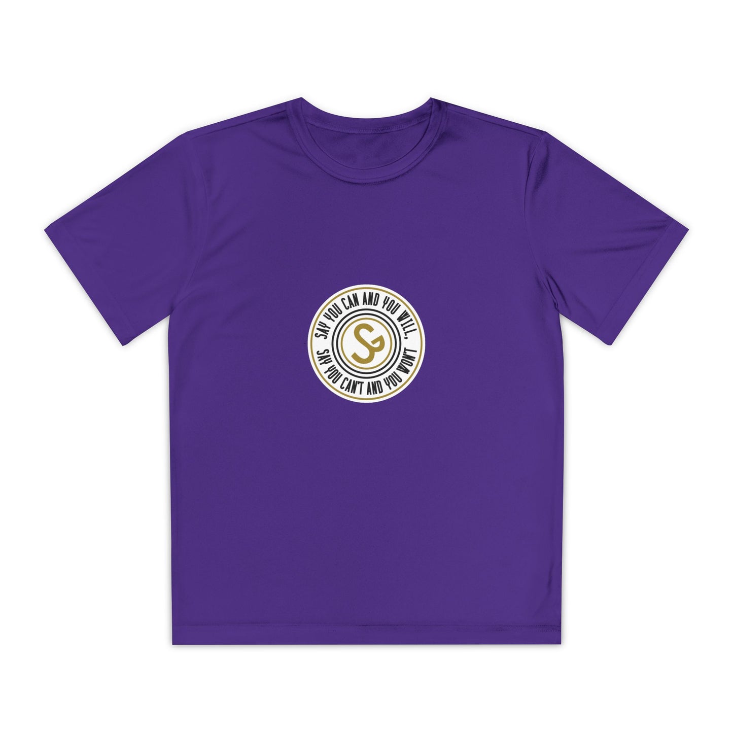 Youth Competitor Tee -"Say You Can and You Will"