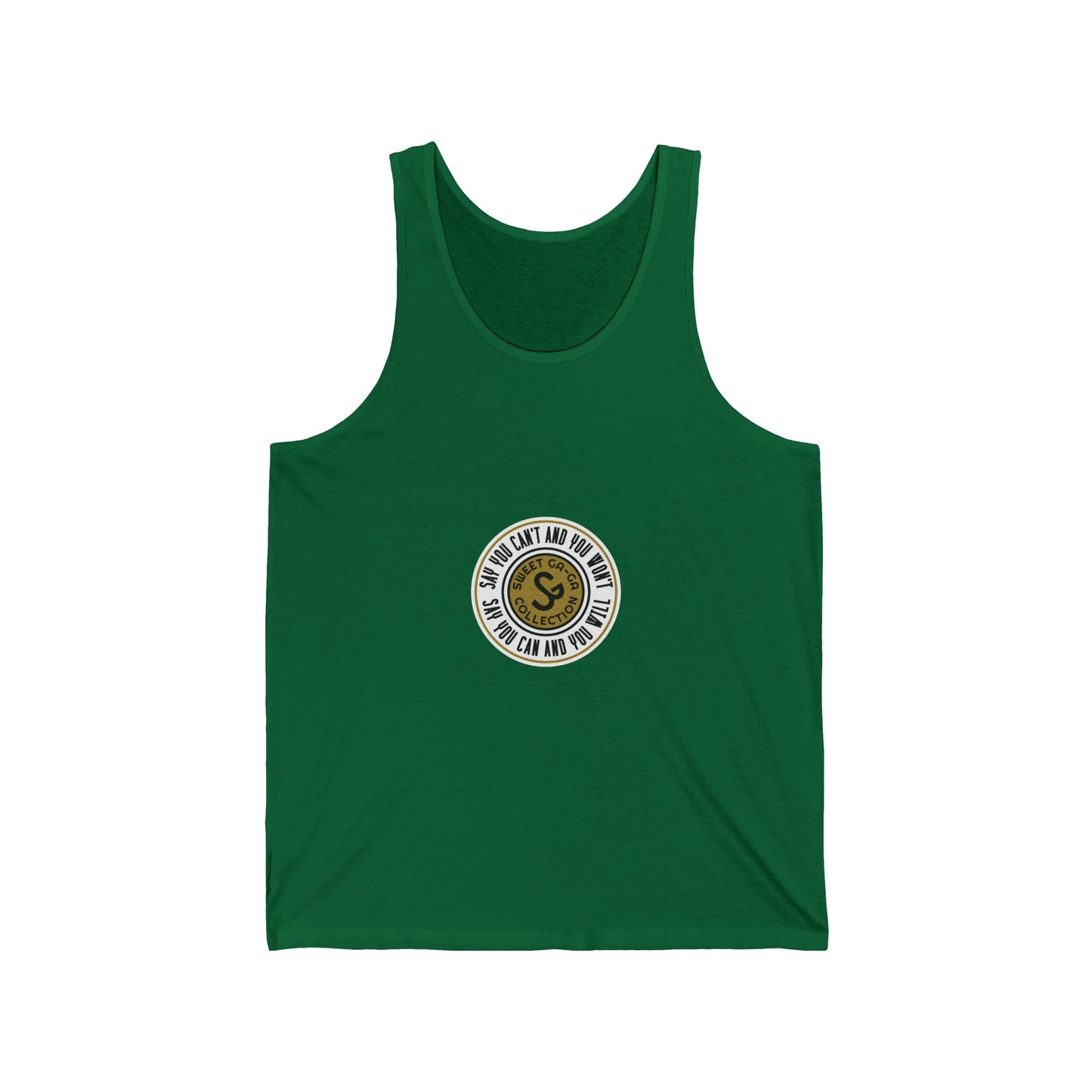 Vintage Surf-Style Tank Top — "Say You Can and You Will"