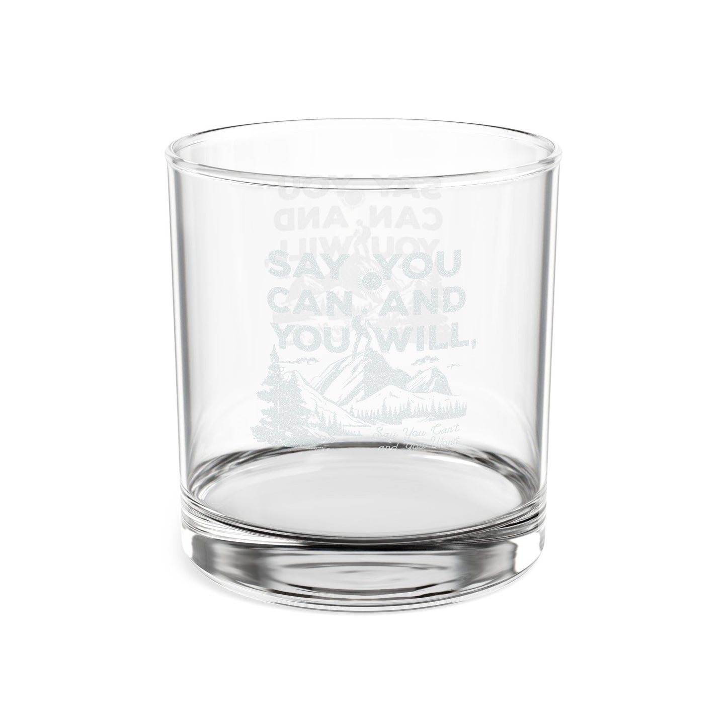 Engraved "So You Can" Whiskey Glass, 10.5oz