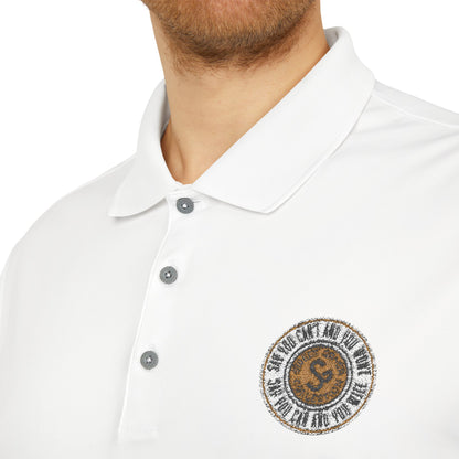 Classic Polo — Embroidered "Say You Can and You Will" Performance Golf Shirt