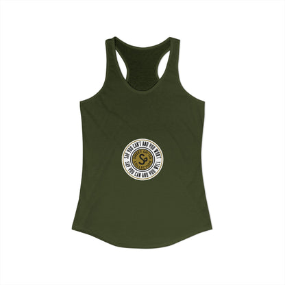 Women's Ideal Racerback Tank -"Say You Can and You Will"