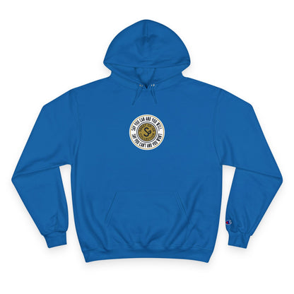 Champion Hoodie — Vintage-Inspired Circular Logo Hoodie