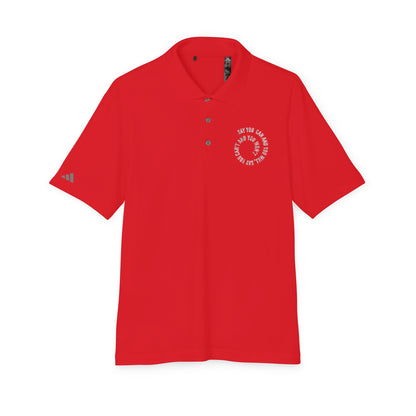 Performance Polo — ‘Not Your Average’ Circular Logo Golf Shirt