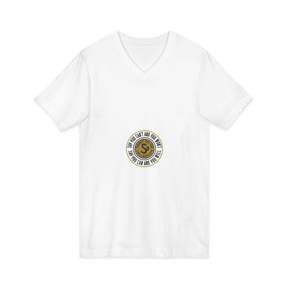 Minimalist Coin Logo V-Neck Tee