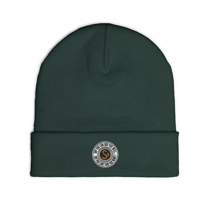 Embroidered Knit Beanie