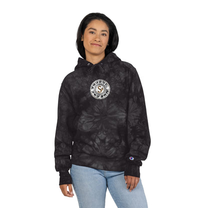 Tie-Dye Embroidered Hoodie — "Say You Can and You Will"