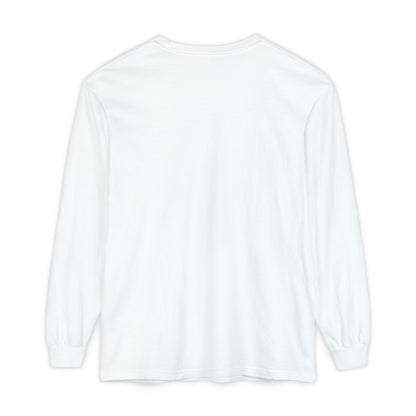Unisex Garment-dyed Long Sleeve T-Shirt - "Say You Can and You Will"