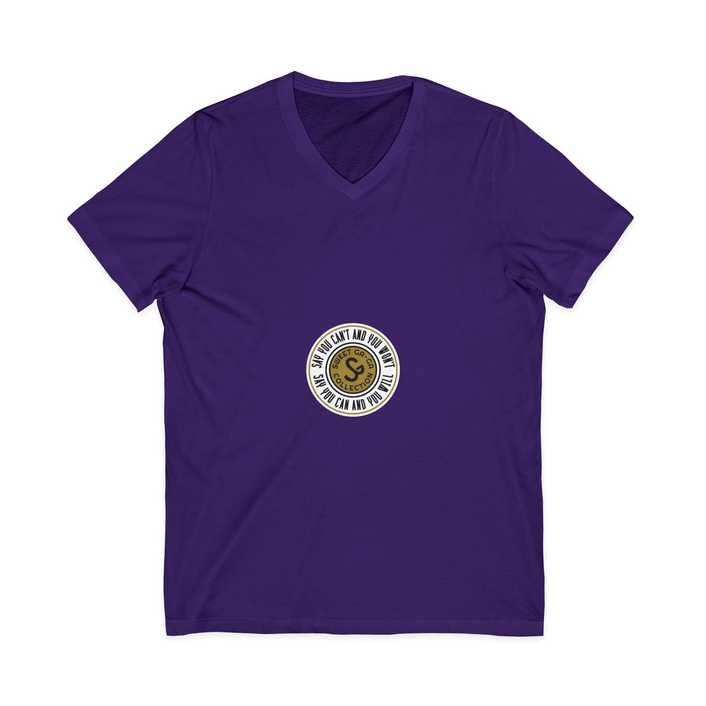 Minimalist Coin Logo V-Neck Tee