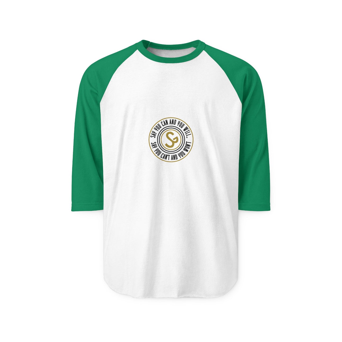 Raglan Shirt — Vintage Circular Logo Graphic