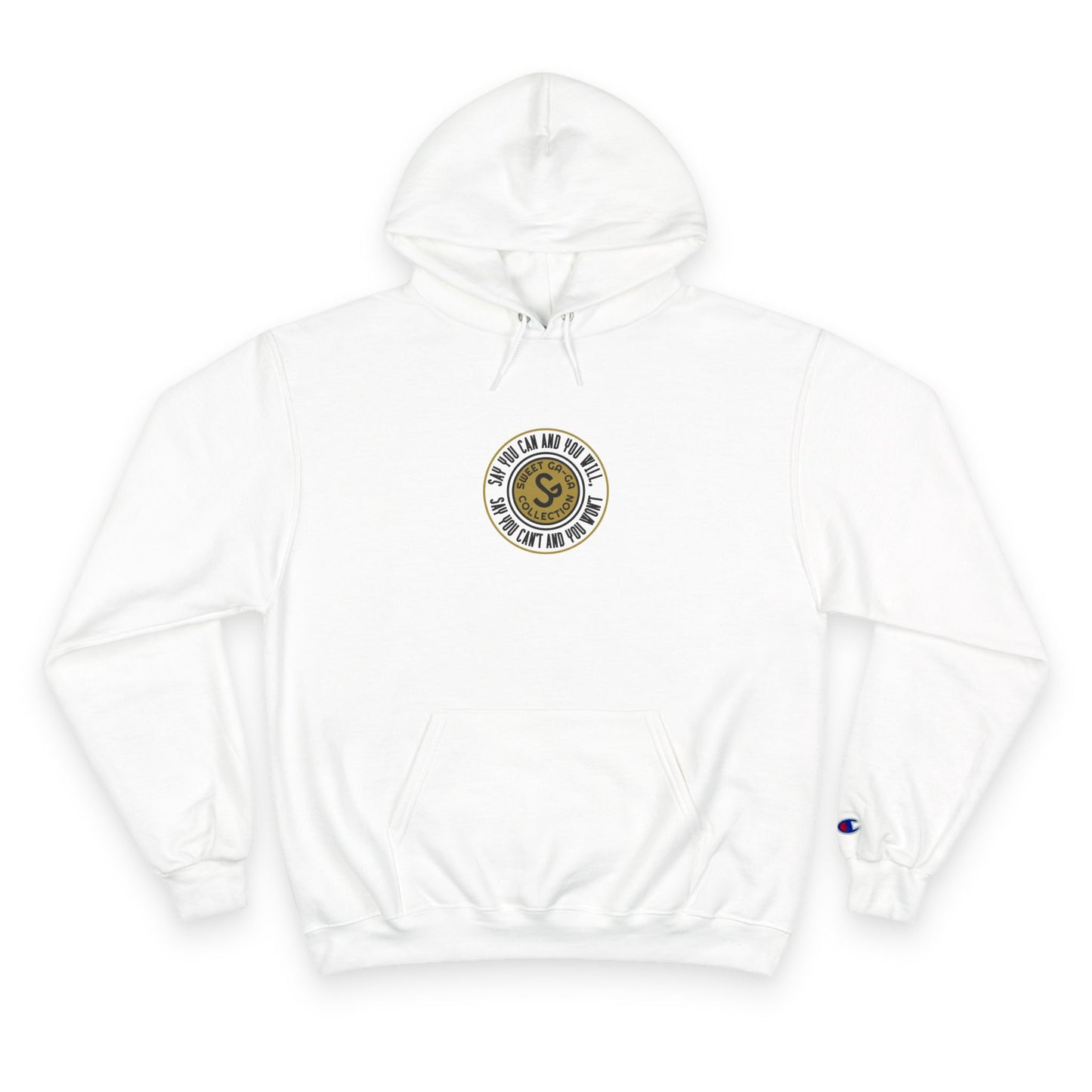 Champion Hoodie — Vintage-Inspired Circular Logo Hoodie