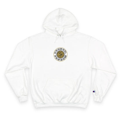 Champion Hoodie — Vintage-Inspired Circular Logo Hoodie