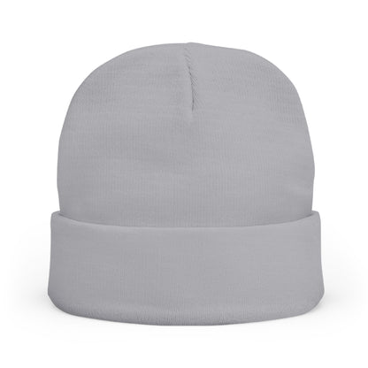 Embroidered Compass Logo Knit Beanie — Minimal Outdoor Winter Hat