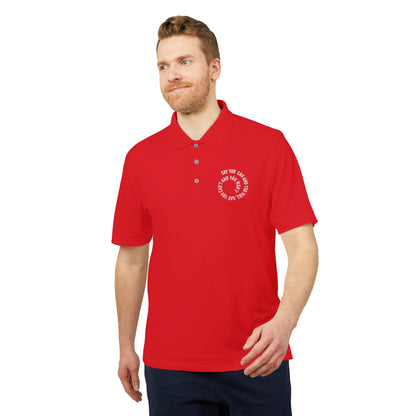 Performance Polo — ‘Not Your Average’ Circular Logo Golf Shirt