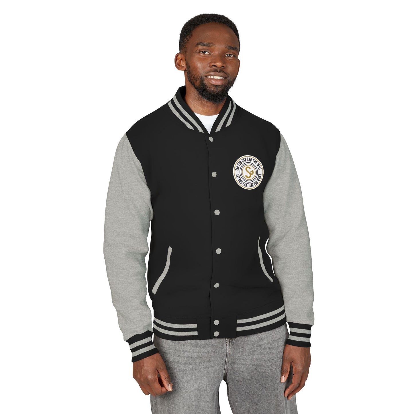 Letterman Jacket - Retro School Crest Varsity Jacket