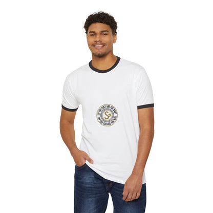Unisex Cotton Ringer T-Shirt - "Say You Can and You Will"