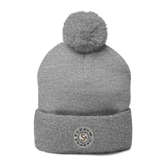 Pom-Pom Knit Cap