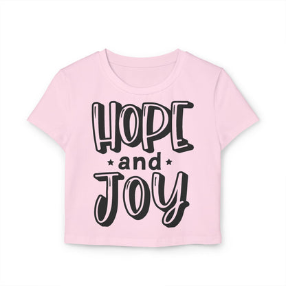 Women's Baby Tee - "Hope and Joy"