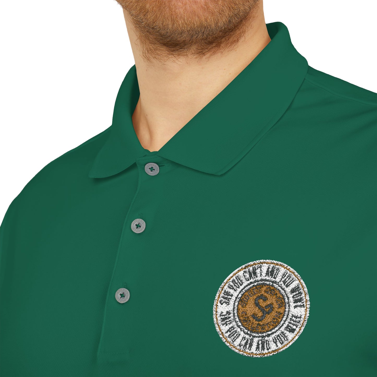 Classic Polo — Embroidered "Say You Can and You Will" Performance Golf Shirt