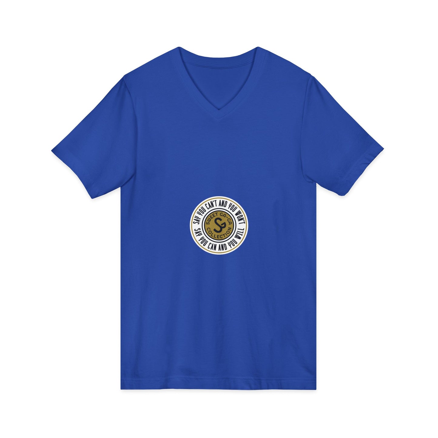 Minimalist Coin Logo V-Neck Tee