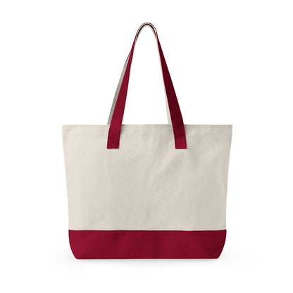 Canvas Tote Bag — "Say You Can and You Will" Motivational Zippered Tote