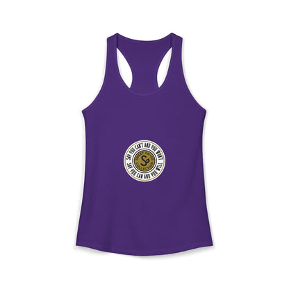 Women's Ideal Racerback Tank -"Say You Can and You Will"
