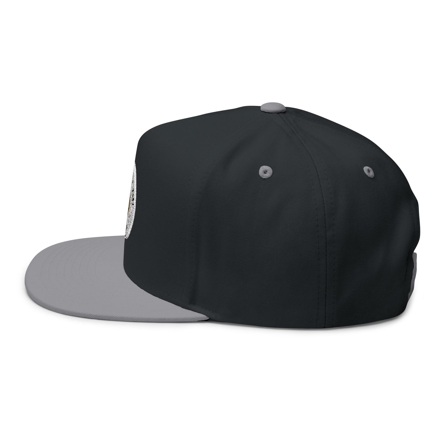 Embroidered Flat Bill Cap